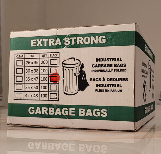 Garbage Bags- Extra Strong 35x47 100 Bags/cs