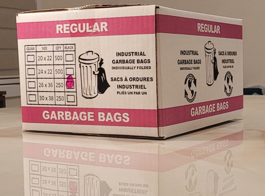 Garbage Bags- Regular 26x36 250 Bags/Cs