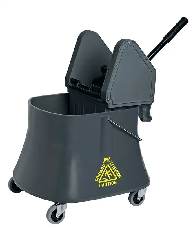 down press mop bucket, heavy-duty mop bucket, 40 qt mop bucket, 37L mop bucket, janitorial cleaning supplies, commercial mop bucket, industrial mop bucket, down press wringer bucket, non-marking mop bucket, ergonomic mop bucket, high-capacity mop bucket, cleaning equipment Canada, cleaning supplies USA, best mop bucket for commercial use
