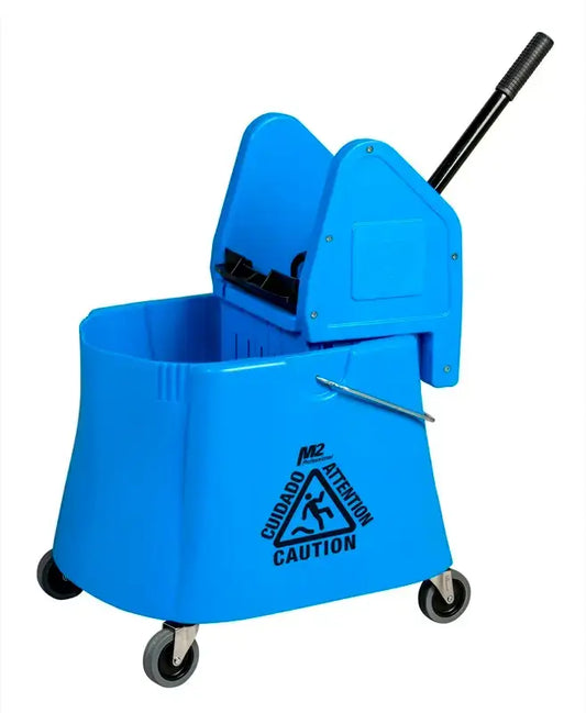 Elephant Down Press Mop Bucket Combo 40Qt/37L, Elephant down press mop bucket, 40 qt mop bucket, 37L mop bucket, industrial mop bucket, heavy-duty cleaning equipment, janitorial mop bucket, commercial sanitation supplies, down press wringer bucket, professional cleaning solutions, best mop bucket for commercial use, smooth-rolling mop bucket, non-marking casters, ergonomic mop bucket, high-capacity mop bucket, Canada, USA