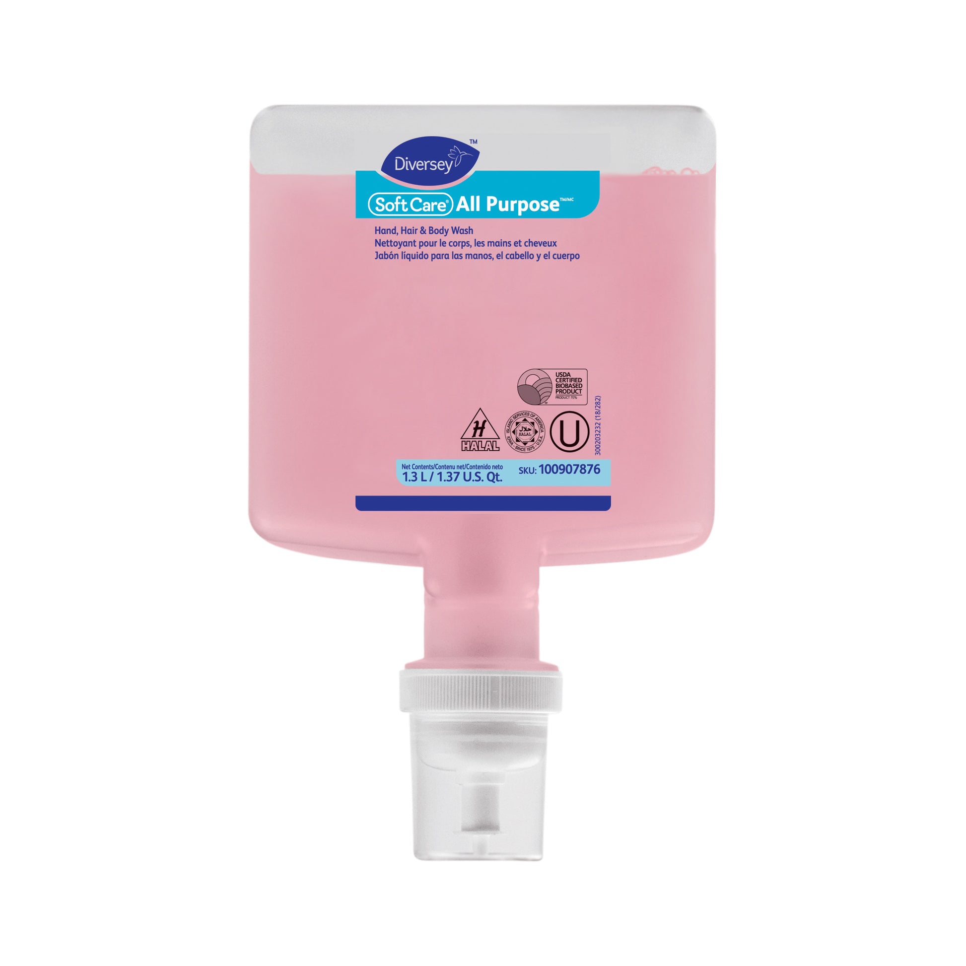 Hand Soap - Gel Diversey All Purpose, Diversey gel hand soap, all-purpose hand soap, commercial hand soap, bulk gel soap, liquid hand soap, workplace hand soap, moisturizing hand soap, high-traffic gel soap, skin-friendly hand soap, Diversey soap for dispensers