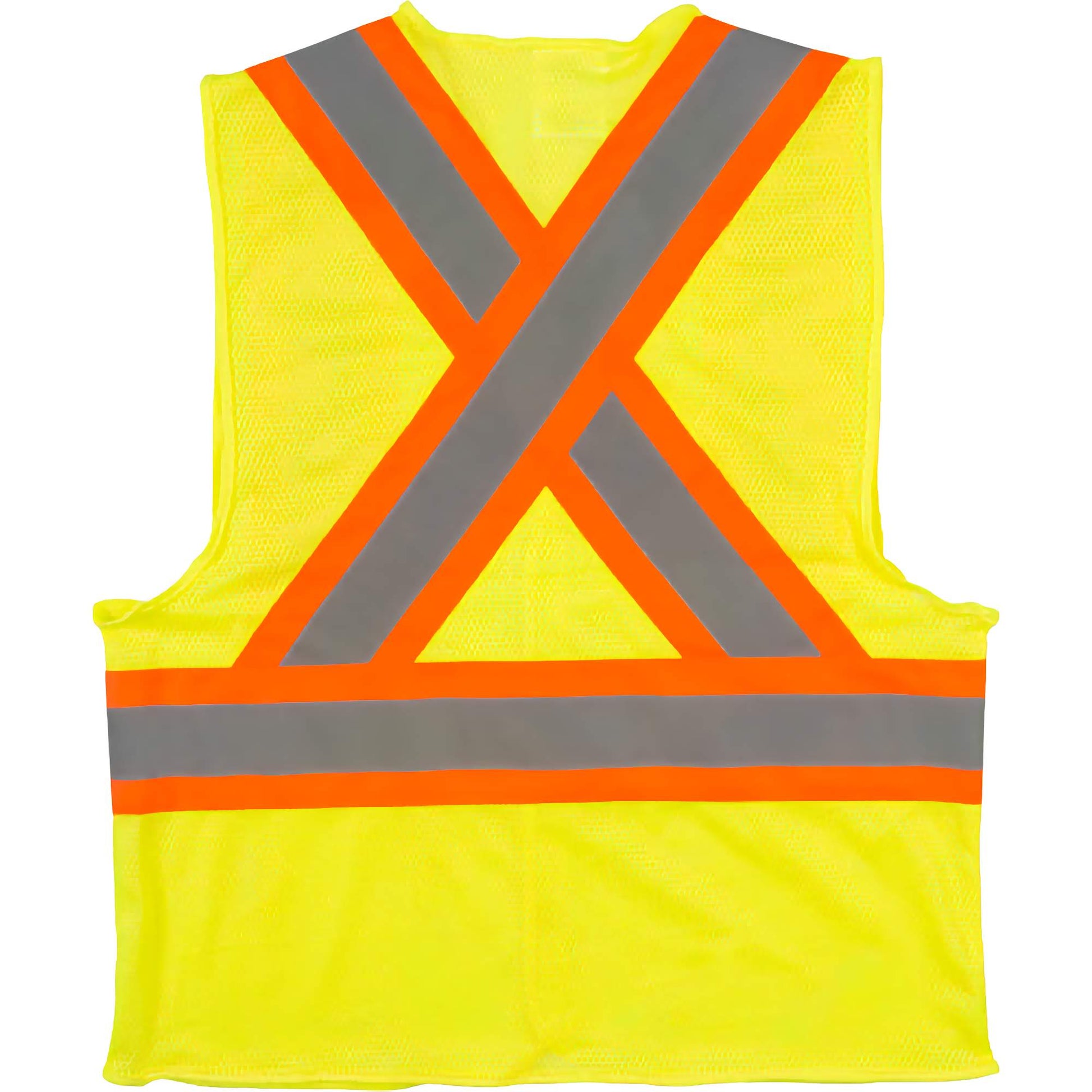 Hi_Vis_Safety_Vest_Yellow, Hi Vis Safety vest, hi-vis vest, high visibility safety vest, construction work vest, reflective work vest, industrial safety gear, warehouse safety vest, ANSI safety vest, durable work vest, workplace safety apparel, hi-vis vest Canada USA