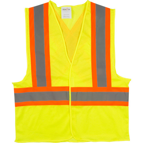 Hi_Vis_Safety_Vest_Yellow, Hi Vis Safety vest, hi-vis vest, high visibility safety vest, construction work vest, reflective work vest, industrial safety gear, warehouse safety vest, ANSI safety vest, durable work vest, workplace safety apparel, hi-vis vest Canada USA