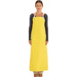 Reinforced Heavy-Duty Apron, Neoprene, 45" L x 35" W, Yellow, neoprene apron, heavy-duty apron, waterproof work apron, chemical-resistant apron, industrial safety apron, reinforced protective apron, food processing apron, laboratory apron, yellow safety apron, oil-resistant apron