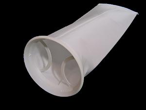 polypropylene felt filter bag, 1 micron filter bag, size 2 felt bag, industrial filtration bag, PO1P2P filter, F flange filter bag, welded filter bag, liquid filtration system, fine particle removal, water treatment filter