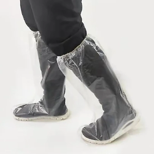 Polyethylene (PE) Boot Covers 19" with Elastic Opening - Pack of 100