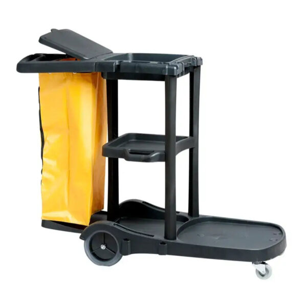 Janitor Cart with Zippered Bag – Heavy-Duty Cleaning Cart for Commercial & Industrial Use