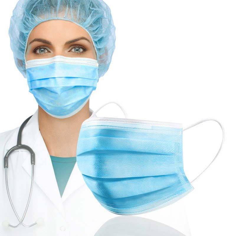 3 Layers disposable face mask and Disposable Wizer Cap